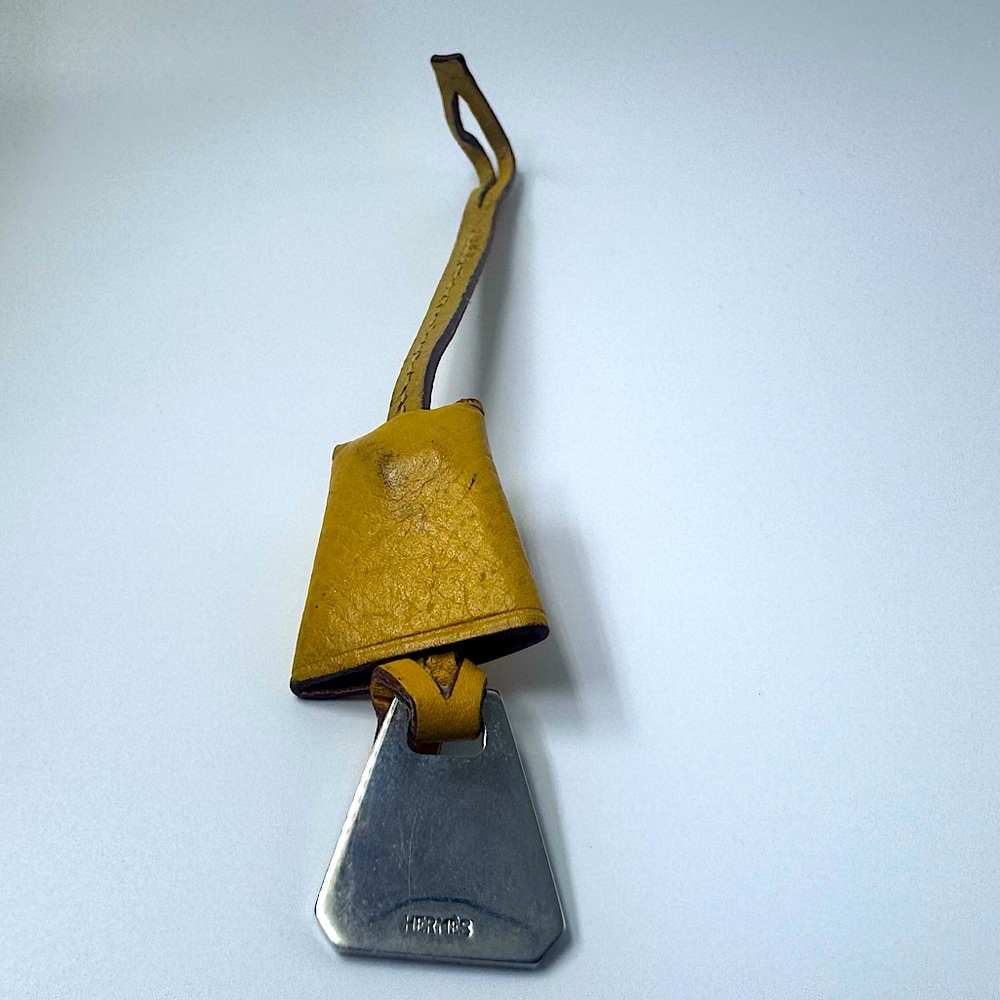 Hermès Micro Clochette Gold Silver Tag Vintage Rare Collectible Authentic 70s - Picture 7 of 11